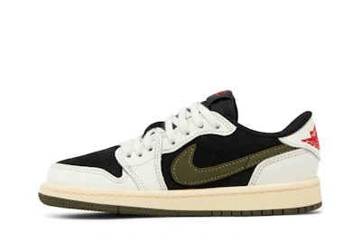 (Preschool) Travis Scott x Air Jordan 1 Low OG 'Olive' DZ5909-106