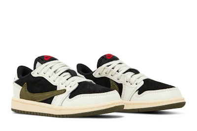 (Preschool) Travis Scott x Air Jordan 1 Low OG 'Olive' DZ5909-106