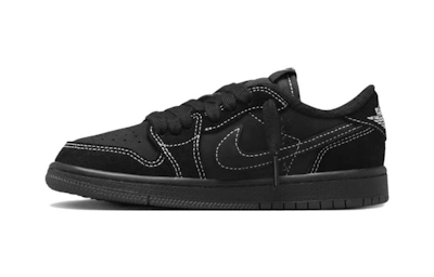 (Preschool) Travis Scott x Air Jordan 1 Low OG SP 'Black Phantom' DO5442-001
