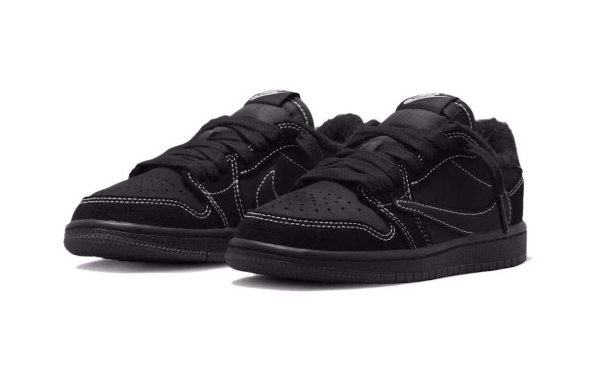 (Preschool) Travis Scott x Air Jordan 1 Low OG SP 'Black Phantom' DO5442-001