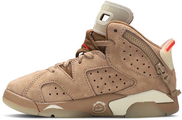 (Preschool) Travis Scott x Air Jordan 6 Retro 'British Khaki' DH0693-200 Lookbook (Preschool) Travis Scott x Air Jordan 6 Retro 'British Khaki' DH0693-200