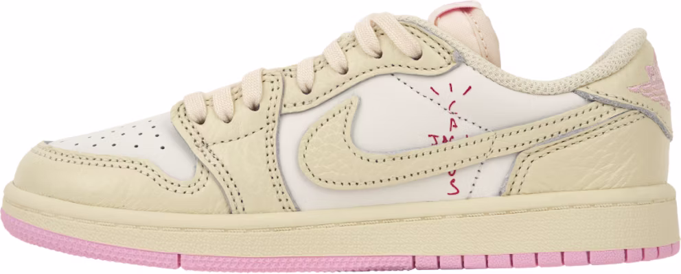 (PS) Travis Scott x Air Jordan 1 Low OG SP ''Shy Pink'' Wanita IQ7605-100 Lookbook (PS) Travis Scott x Air Jordan 1 Low OG SP ''Shy Pink'' Wanita IQ7605-100