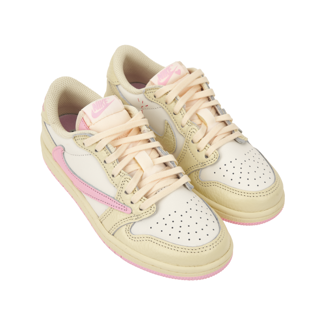 Shop (PS) Travis Scott x Air Jordan 1 Low OG SP ''Shy Pink'' Wanita IQ7605-100