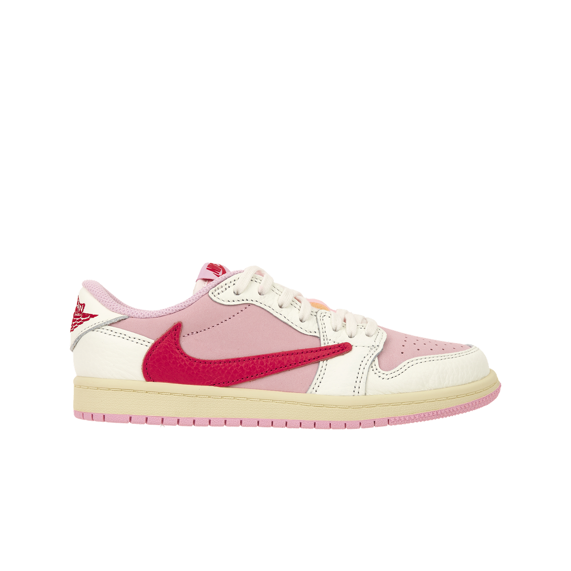 (Preschool) Travis Scott x Air Jordan Air 1 Retro Low OG 'Sail Tropical Pink' IQ7605-101