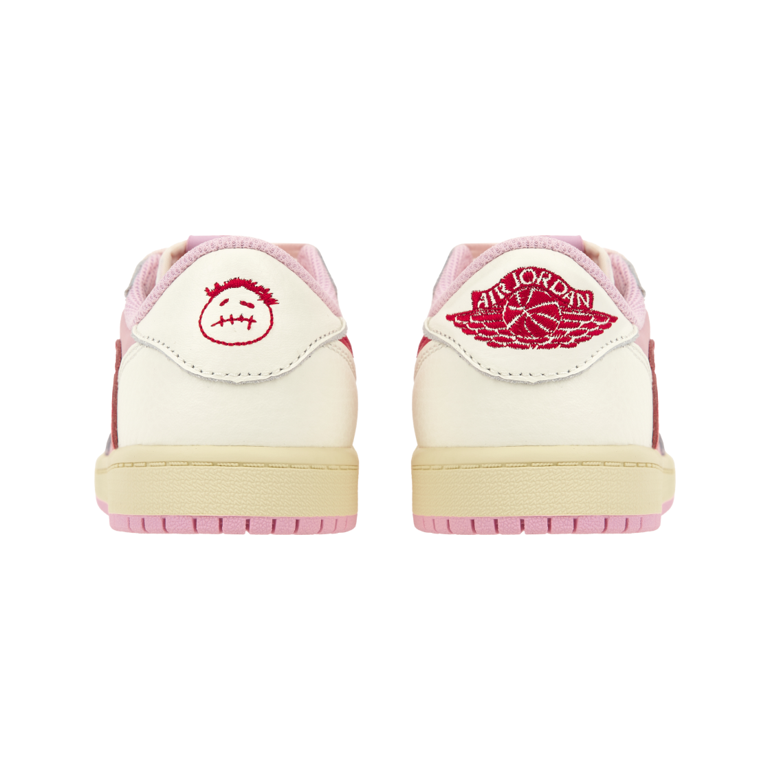 Details for (PS) Travis Scott x Air Jordan 1 Retro Low OG ''Sail Tropical Pink'' Malay Translation: Travis Scott x Air Jordan 1 Low OG Retro ''Sail Tropical Pink''. IQ7605-101