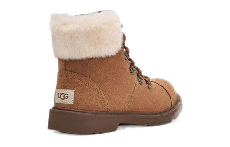 Shop 大童 UGG Azell 登山者防水 休閒舒適 短筒 雪地靴 栗色
