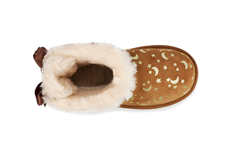 Shop (PS) UGG Bailey Bow Sun & Moon Braun mit Fleece-Futter. 1119170T-CHE