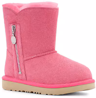 Lookbook 中童 UGG Bailey Zip Short 羊皮貝莉拉鍊款加絨雪地靴 玫瑰粉