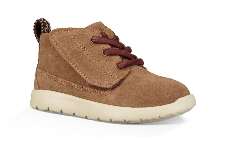 Lookbook 中童 UGG Canoe Suede 克諾翻毛皮款運動鞋 栗子棕色