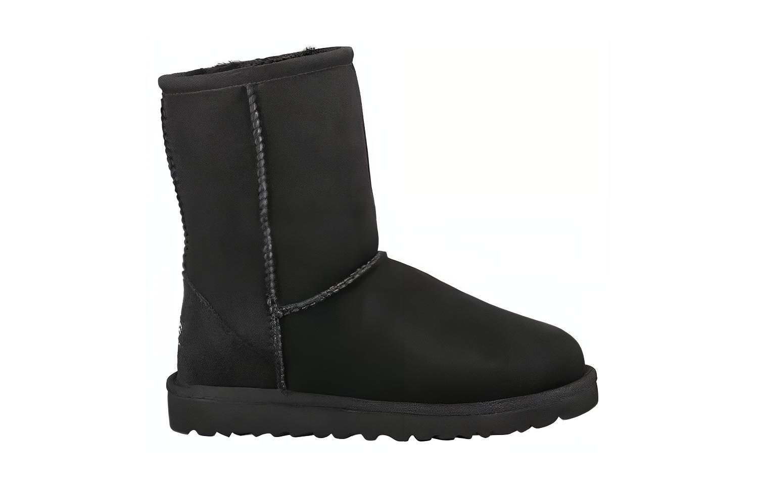 Order 兒童 UGG 皮革 百搭舒適 兒童靴子 黑色