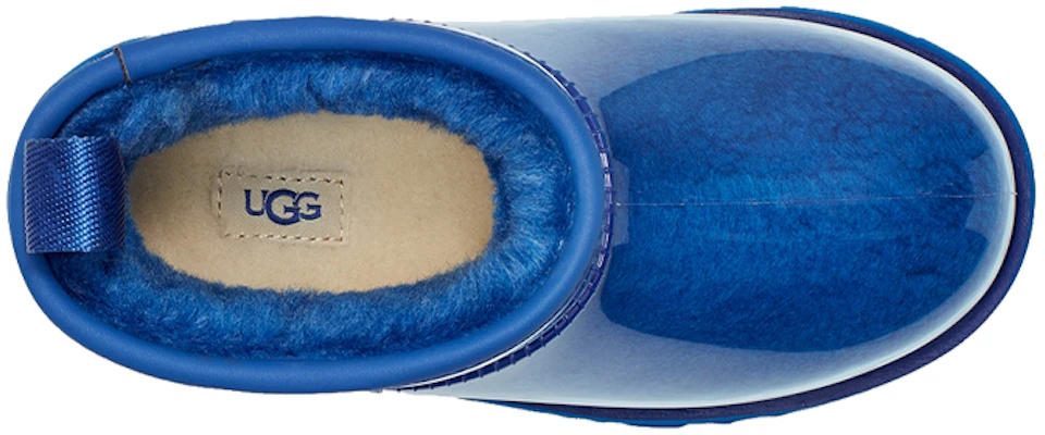 大童 UGG 經典透明迷你 II 羊皮 舒適保暖戶外休閒 中筒 雪地靴 藍果凍 Shop 大童 UGG 經典透明迷你 II 羊皮 舒適保暖戶外休閒 中筒 雪地靴 藍果凍