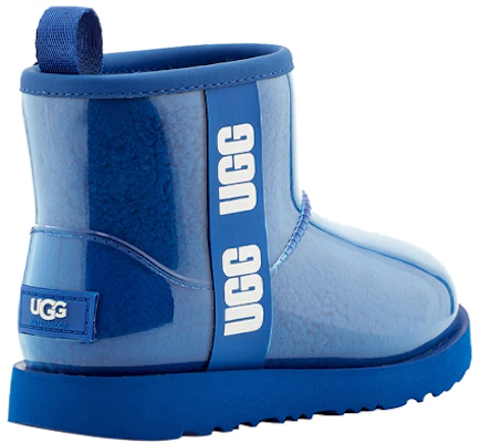 大童 UGG 經典透明迷你 II 羊皮 舒適保暖戶外休閒 中筒 雪地靴 藍果凍 Purchase 大童 UGG 經典透明迷你 II 羊皮 舒適保暖戶外休閒 中筒 雪地靴 藍果凍