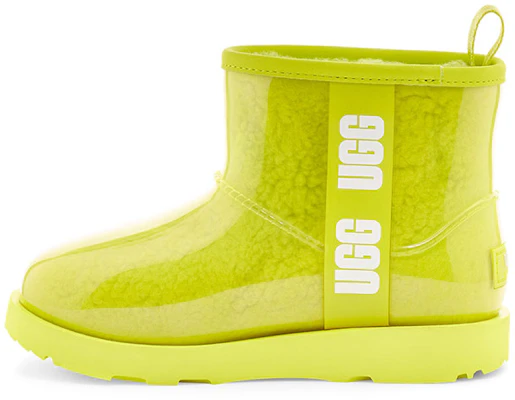 大童 UGG Classic Clear Mini II 大LOGO果凍雪地靴 硫磺色 Buy 大童 UGG Classic Clear Mini II 大LOGO果凍雪地靴 硫磺色