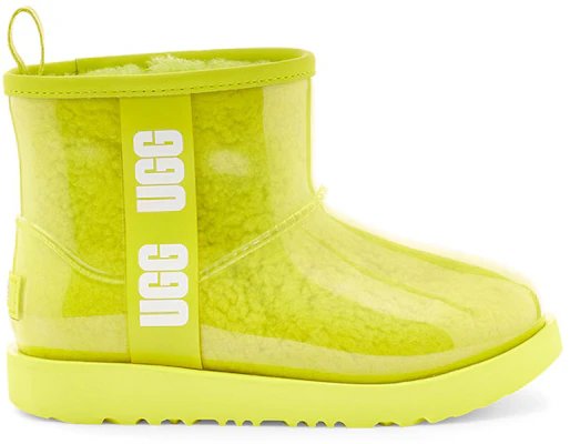 大童 UGG Classic Clear Mini II 大LOGO果凍雪地靴 硫磺色 Order 大童 UGG Classic Clear Mini II 大LOGO果凍雪地靴 硫磺色