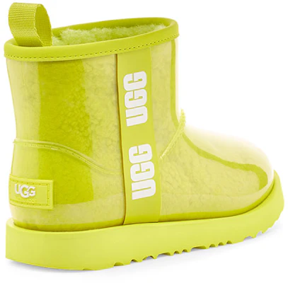 大童 UGG Classic Clear Mini II 大LOGO果凍雪地靴 硫磺色 Shop 大童 UGG Classic Clear Mini II 大LOGO果凍雪地靴 硫磺色