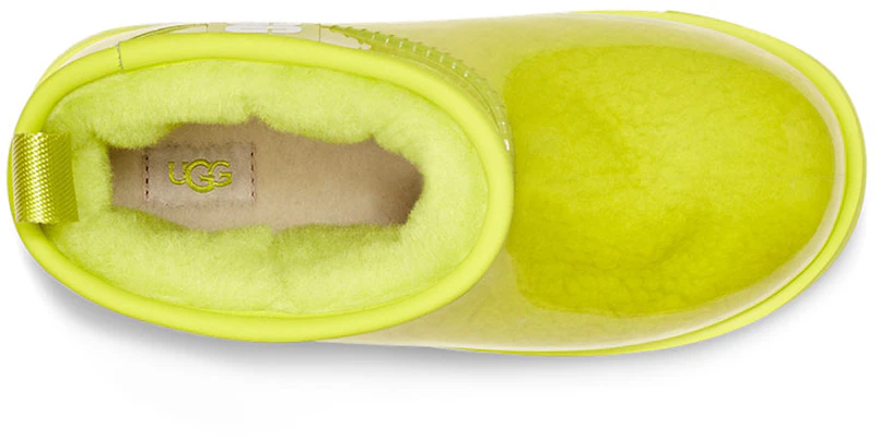 大童 UGG Classic Clear Mini II 大LOGO果凍雪地靴 硫磺色 Purchase 大童 UGG Classic Clear Mini II 大LOGO果凍雪地靴 硫磺色