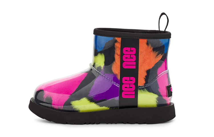 (Preschool) UGG Classic Clear Mini Party Spots 1124910K-BLK