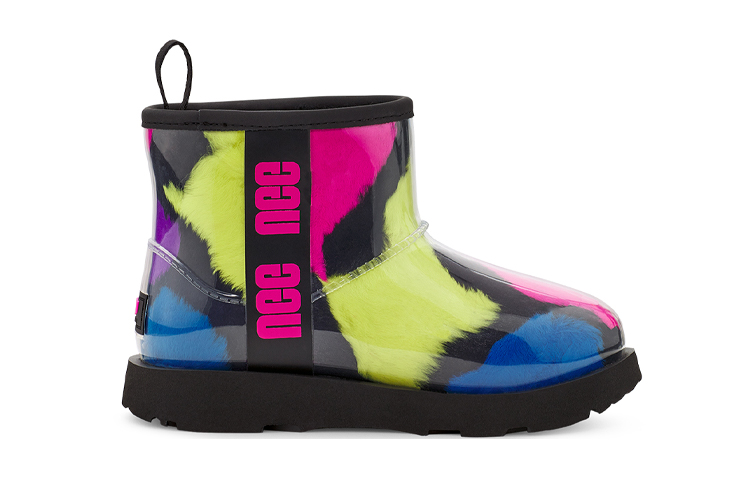 Order (PS) UGG Classic Clear Mini Party Spots - But Mini dengan Rekaan Bintik Meriah 1124910K-BLK