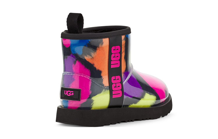 Shop (PS) UGG Classic Clear Mini Party Spots - But Mini dengan Rekaan Bintik Meriah 1124910K-BLK