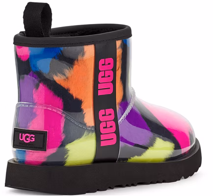 大童 UGG 經典迷你透明派對斑點防水時尚雪地靴 斑點黑 Shop 大童 UGG 經典迷你透明派對斑點防水時尚雪地靴 斑點黑