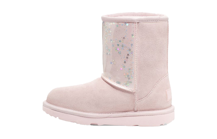 (Preschool) UGG Classic II 'Clear Glitter Pink' 1121014T-SLPN