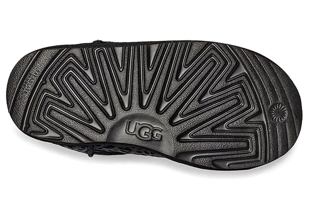 Details for (PS) UGG 클래식 II 글리터 레오파드 (UGG Classic II Glitter Leopard) 1112388K-BLK