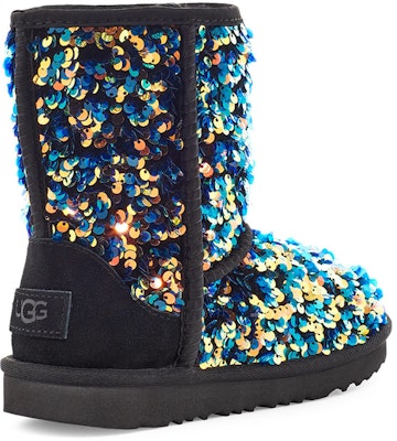 (PS) UGG经典II星光亮片'黑色' 1112244K-BLK Shop (PS) UGG经典II星光亮片'黑色' 1112244K-BLK