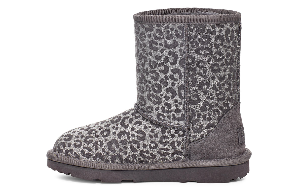 (Preschool) UGG Classic II Glitter Leopard 'Grey' 1112388K-NHT