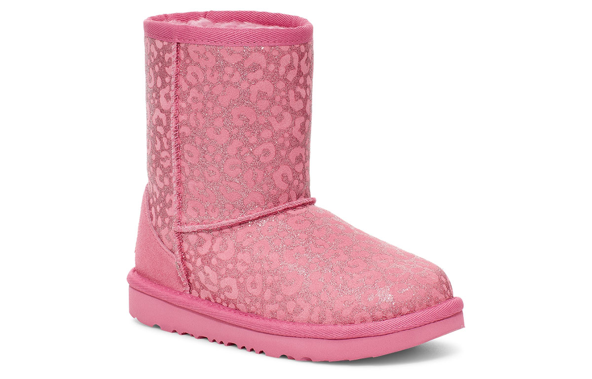 Lookbook (Preschool) UGG Classic II Glitter Leopard 'Pink' 1112388K-WBRR