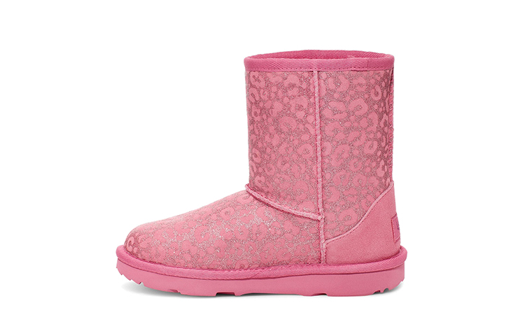 (Preschool) UGG Classic II Glitter Leopard Fleece Lined Kid 1112388T-WBRR