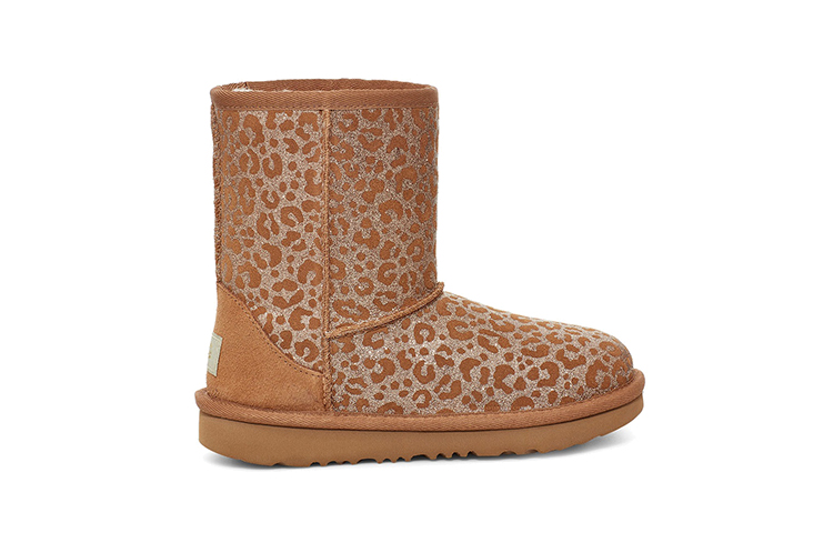 Order (PS) UGG Classic II Glitzer Leopard Fleece Gefüttert Braun 1112388T-CHE