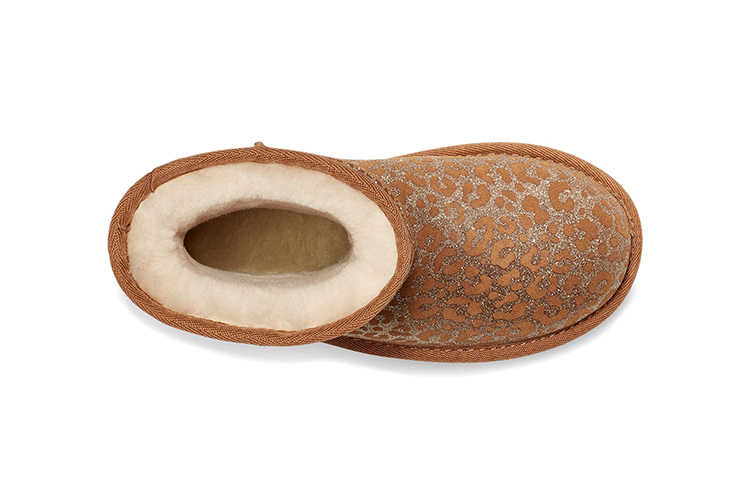 Shop (PS) UGG Classic II Glitzer Leopard Fleece Gefüttert Braun 1112388T-CHE