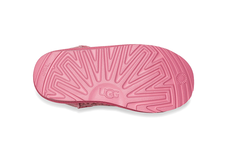 Details for 幼童 UGG 經典 II 閃亮豹紋 加絨雪靴 野漿果色