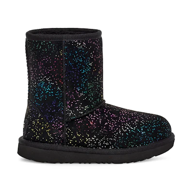 (PS) UGG Classic II Shimmer Sky Boot Black Rainbow Metallic