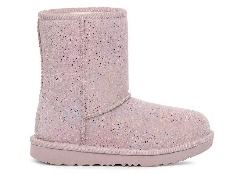 (Preschool) UGG Classic II Shimmer Sky Boot Pale Smoke Rainbow Metallic 1157708K-PLSM