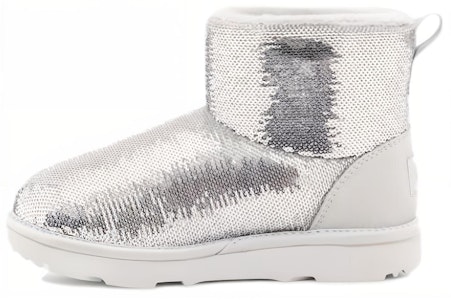 (PS) UGG 经典迷你靴 '银色亮片' 1143708K-SLVR Buy (PS) UGG 经典迷你靴 '银色亮片' 1143708K-SLVR