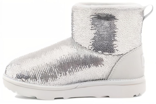 (Preschool) UGG Classic Mini 'Sequin Silver' 1143708K-SLVR Buy (Preschool) UGG Classic Mini 'Sequin Silver' 1143708K-SLVR