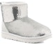 Lookbook (PS) UGG Classic Mini 'Sequin Silver' Perak Berkilauan 1143708K-SLVR