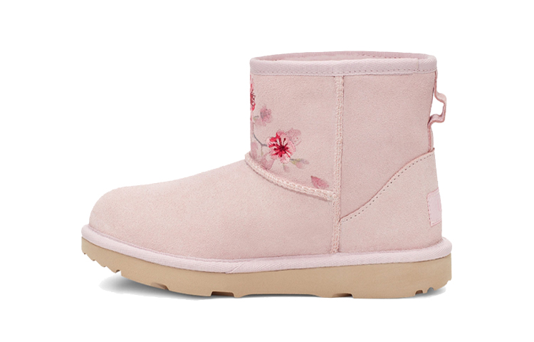 (Preschool) UGG Classic Mini Blossom Fleece Lined Pink 1119832T-SLPN