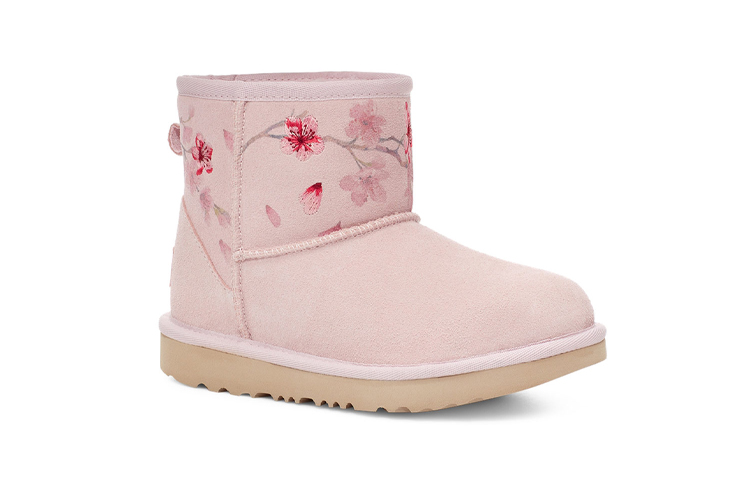 Lookbook (Preschool) UGG Classic Mini Blossom Fleece Lined Pink 1119832T-SLPN