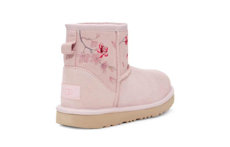 Shop (Preschool) UGG Classic Mini Blossom Fleece Lined Pink 1119832T-SLPN
