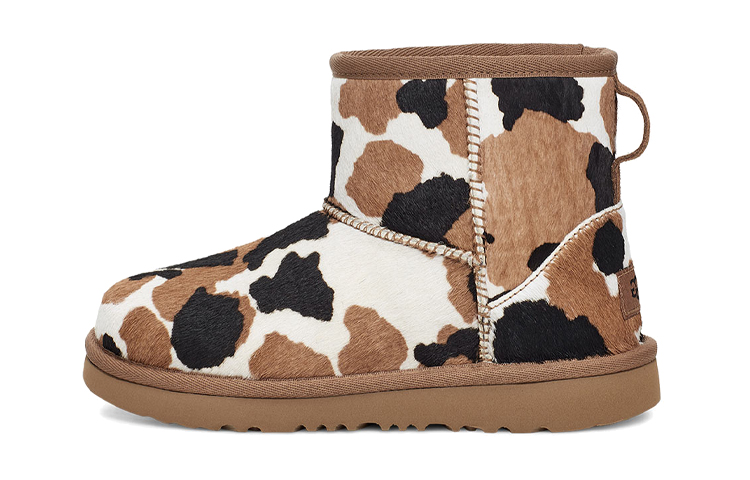 (Preschool) UGG Classic Mini Cow Print 1123619K-CHE