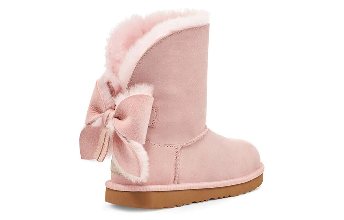 Shop (PS) UGG Classic Mini II 'Cuffed Bow Pink' - UGG Classic Mini II 'Cuffed Bow Pink' 1112298K-PCD