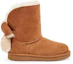 Order UGG 經典迷你 II 反折蝴蝶結 雪地靴 大童 栗子棕色