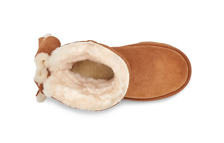 Shop (PS) UGG クラシックミニII リボン ブラウン 1112298T-CHE