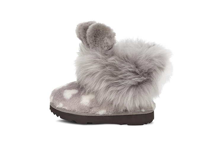 (Preschool) UGG Classic Mini II Fleece Lined Gray 1106897T-CHRC