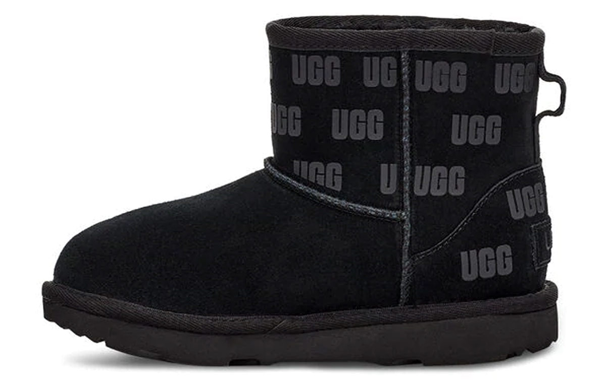 (Preschool) UGG Classic Mini II Print 'Black' 1119390K-BLK