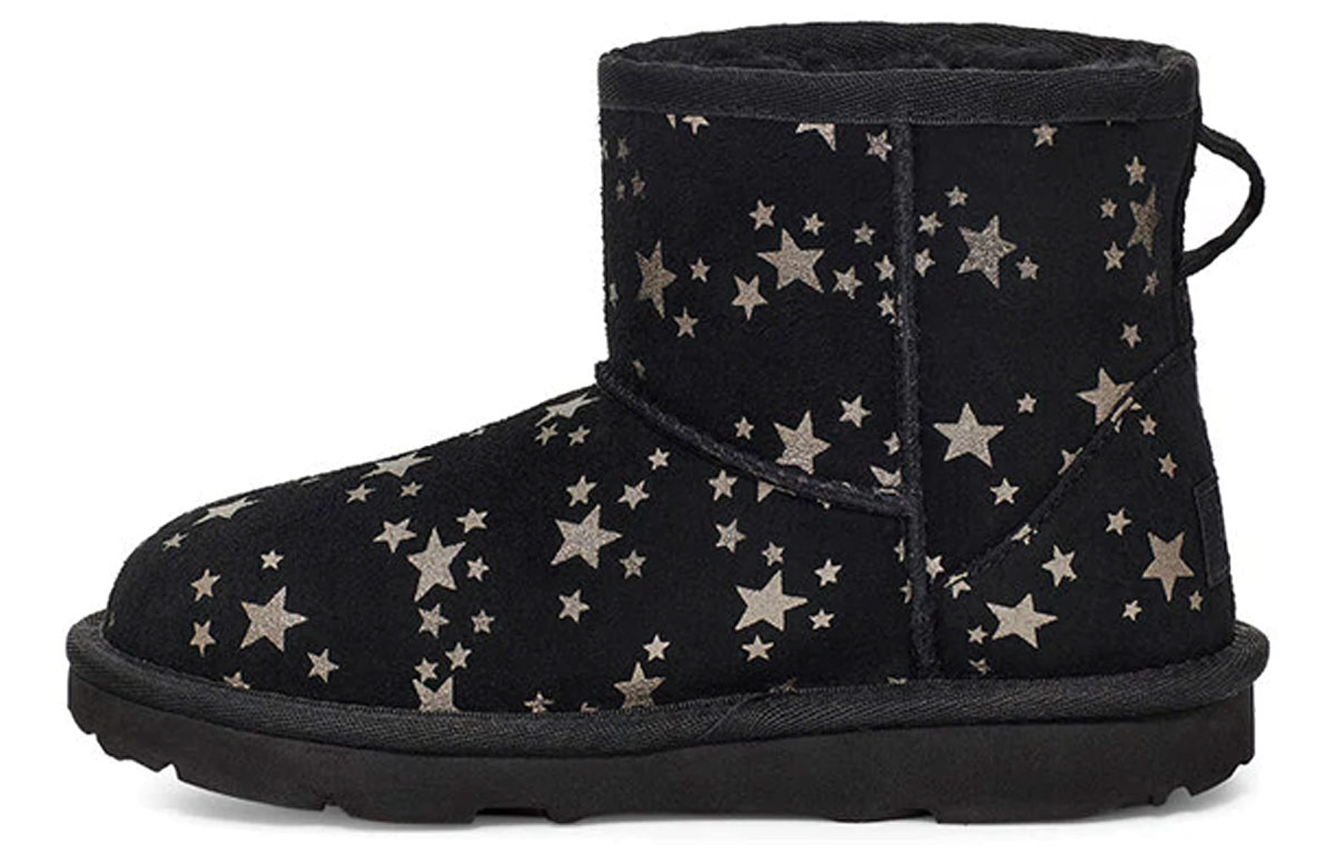 (Preschool) UGG Classic Mini II Stars 1115852K-BLK