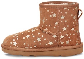 (Preschool) UGG Classic Mini II Stars Brown 1115852T-CHE (Preschool) UGG Classic Mini II Stars Brown 1115852T-CHE