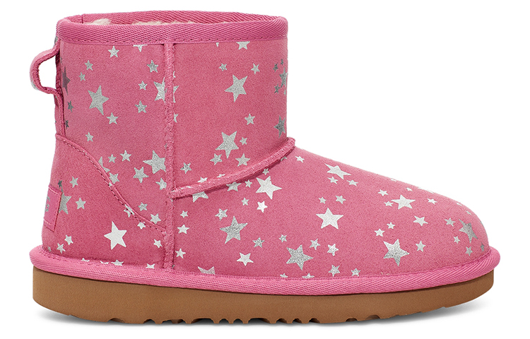 (PS) UGG Classic Mini II Stars Fleece Lined Big Boys 圖 2